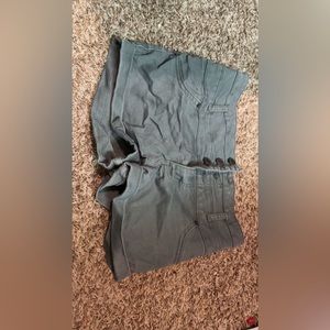 jean shorts button up